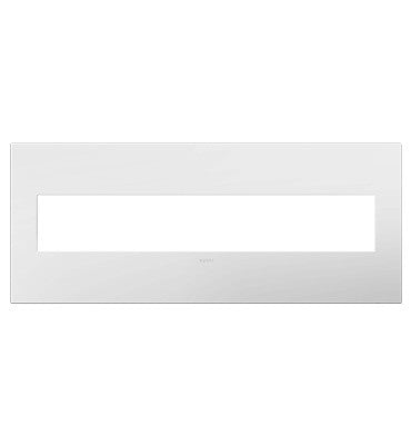 Legrand Canada - Six-Gang Screwless Wall Plate with Microban - Adorne - Gloss White- Union Lighting Luminaires Decor