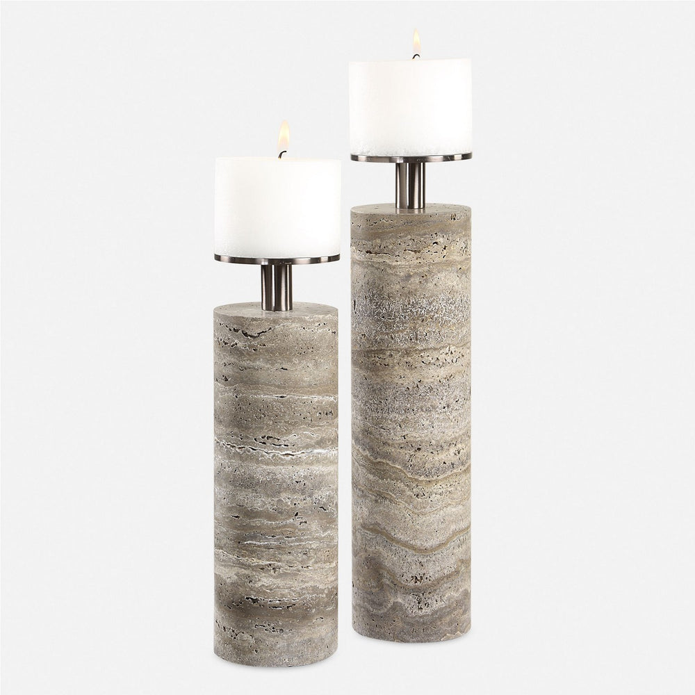 Uttermost - Candleholders Set/2 - Shadowstone - Dark Bronze- Union Lighting Luminaires Decor