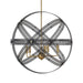 Uttermost - Five Light Pendant - Spherical - Bronze And Antique Brass- Union Lighting Luminaires Decor