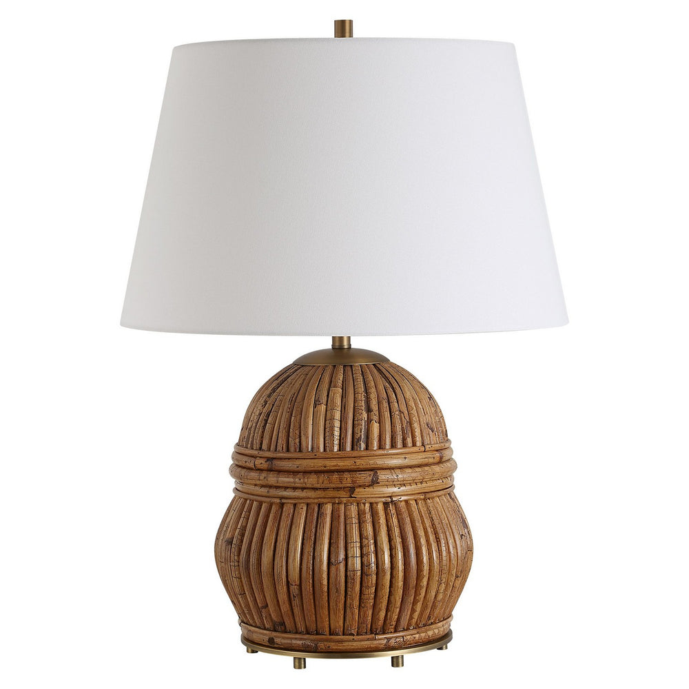Uttermost - One Light Table Lamp - Reed - Antique Brass- Union Lighting Luminaires Decor