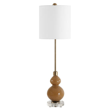 Uttermost - One Light Buffet Lamp - Sienna - Brushed Antique Brass- Union Lighting Luminaires Decor
