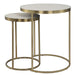 Uttermost - Nesting Tables Set/2 - Aragon - Brass- Union Lighting Luminaires Decor