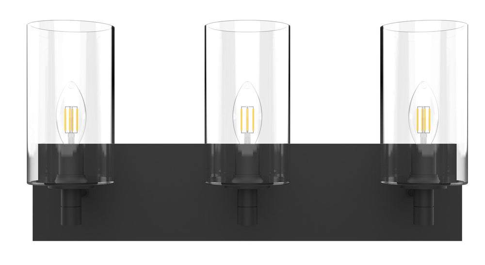 Vinci Lighting - Three Light Vanity - Black- Union Lighting Luminaires Decor