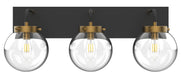Vinci Lighting - Three Light Vanity - Bianca - Aged Brass/Black- Union Lighting Luminaires Decor