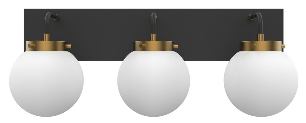 Vinci Lighting - Three Light Vanity - Bianca - Aged Brass/Black- Union Lighting Luminaires Decor