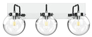 Vinci Lighting - Three Light Vanity - Bianca - Chrome/Black- Union Lighting Luminaires Decor