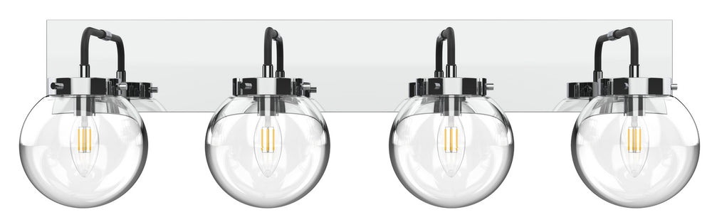 Vinci Lighting - Four Light Vanity - Bianca - Chrome/Black- Union Lighting Luminaires Decor