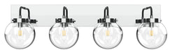 Vinci Lighting - Four Light Vanity - Bianca - Chrome/Black- Union Lighting Luminaires Decor