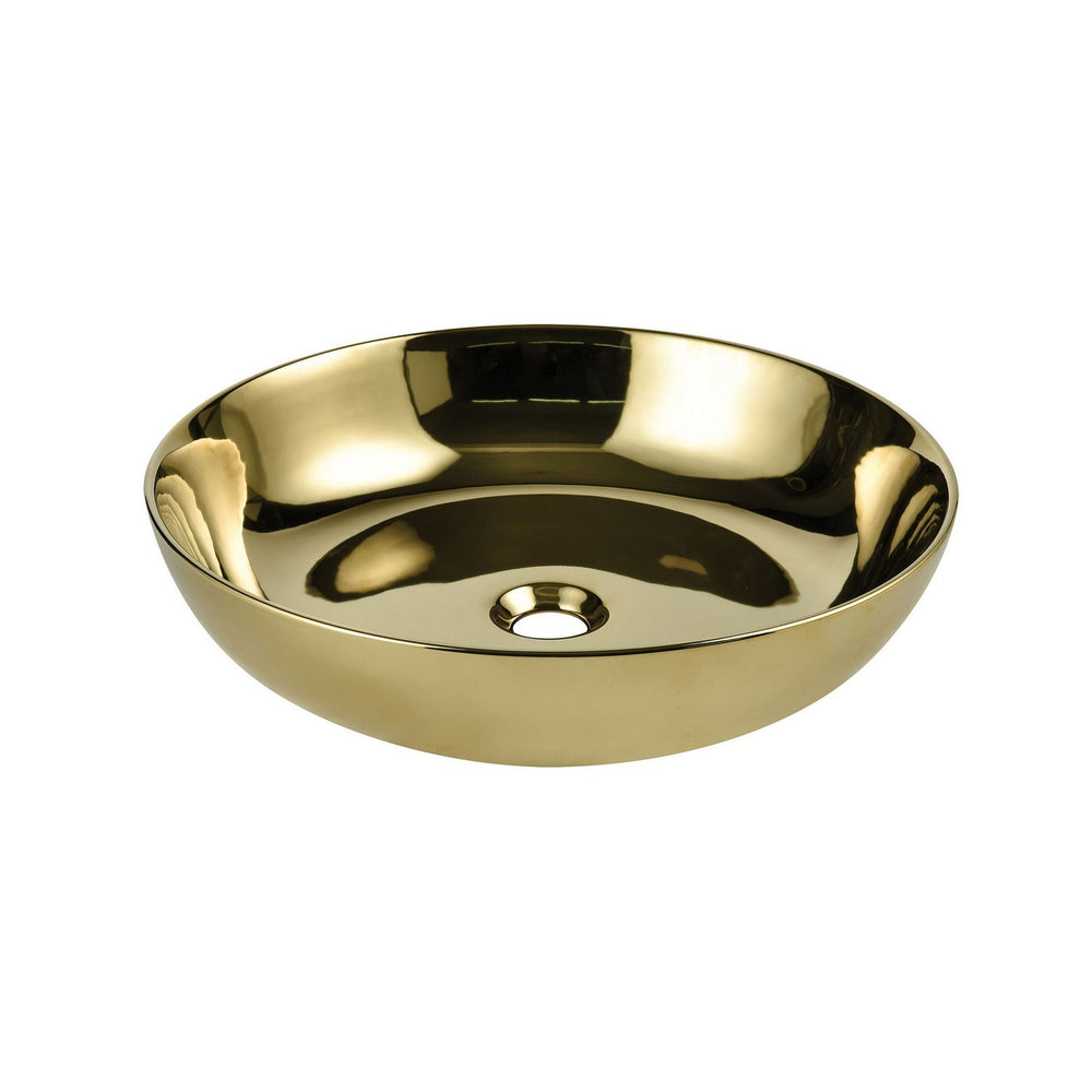 ELK Home - Vessel Sink - Ceramic Vessel Sink - Polished Gold- Union Lighting Luminaires Decor