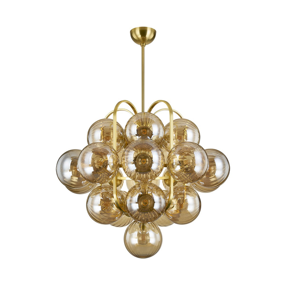 Corbett Lighting Canada - 21 Light Chandelier - Cronus - Vintage Polished Brass- Union Lighting Luminaires Decor