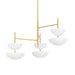 Corbett Lighting Canada - LED Chandelier - Evander - Vintage Gold Leaf- Union Lighting Luminaires Decor