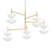 Corbett Lighting Canada - LED Chandelier - Evander - Vintage Gold Leaf- Union Lighting Luminaires Decor