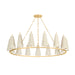 Corbett Lighting Canada - 15 Light Chandelier - Tirana - Vintage Gold Leaf- Union Lighting Luminaires Decor