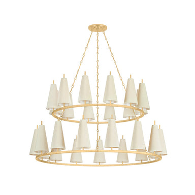 Corbett Lighting Canada - 27 Light Chandelier - Tirana - Vintage Gold Leaf- Union Lighting Luminaires Decor