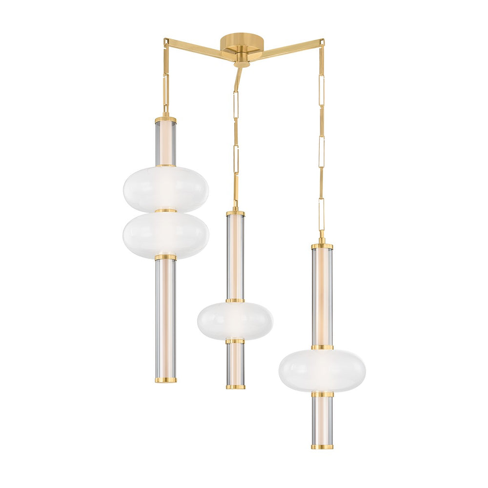 Corbett Lighting Canada - LED Chandelier - Corbin - Vintage Brass- Union Lighting Luminaires Decor