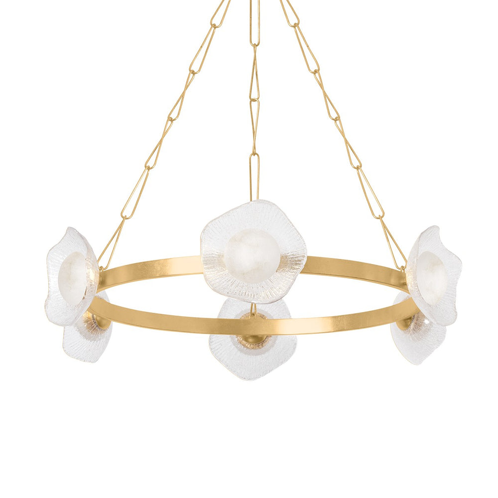 Corbett Lighting Canada - LED Chandelier - Almandine - Vintage Gold Leaf- Union Lighting Luminaires Decor