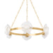 Corbett Lighting Canada - LED Chandelier - Almandine - Vintage Gold Leaf- Union Lighting Luminaires Decor