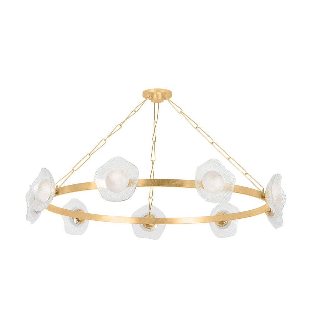 Corbett Lighting Canada - LED Chandelier - Almandine - Vintage Gold Leaf- Union Lighting Luminaires Decor