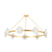 Corbett Lighting Canada - LED Chandelier - Almandine - Vintage Gold Leaf- Union Lighting Luminaires Decor