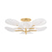 Corbett Lighting Canada - Eight Light Semi Flush Mount - Kamal - Vintage Gold Leaf- Union Lighting Luminaires Decor