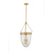Corbett Lighting Canada - Three Light Lantern - Angus - Vintage Brass- Union Lighting Luminaires Decor