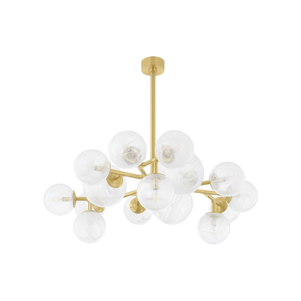 Corbett Lighting Canada - 15 Light Chandelier - Glasgow - Vintage Polished Brass- Union Lighting Luminaires Decor