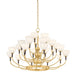 Corbett Lighting Canada - LED Chandelier - Brahma - Vintage Polished Brass/Bronze- Union Lighting Luminaires Decor