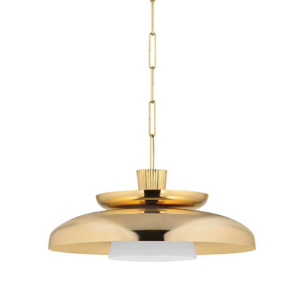 Corbett Lighting Canada - One Light Pendant - Ravenna - Vintage Brass- Union Lighting Luminaires Decor