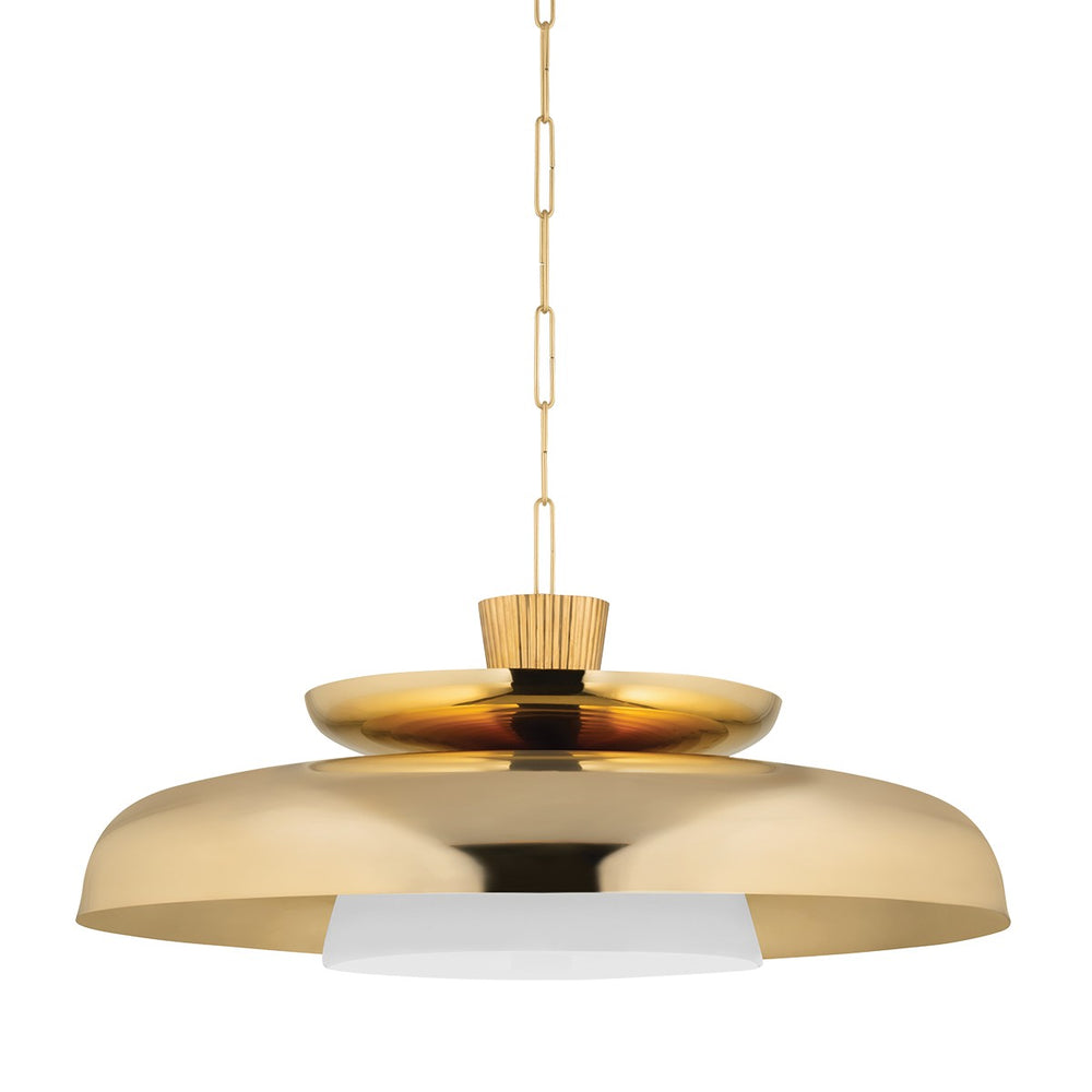 Corbett Lighting Canada - One Light Pendant - Ravenna - Vintage Brass- Union Lighting Luminaires Decor
