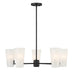 Meridian - Four Light Chandelier - Matte Black- Union Lighting Luminaires Decor