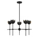 Meridian - LED Chandelier - Matte Black- Union Lighting Luminaires Decor