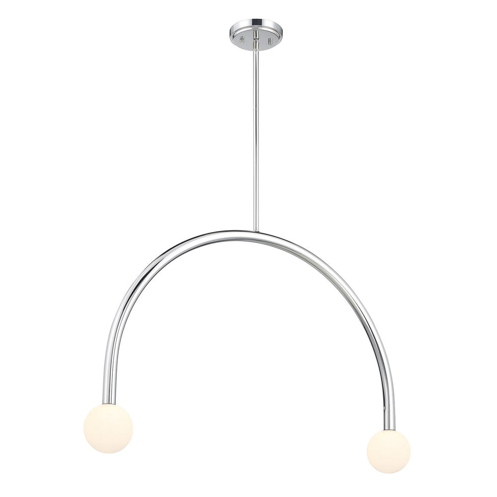 Meridian - LED Chandelier - Chrome- Union Lighting Luminaires Decor