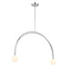 Meridian - LED Chandelier - Chrome- Union Lighting Luminaires Decor