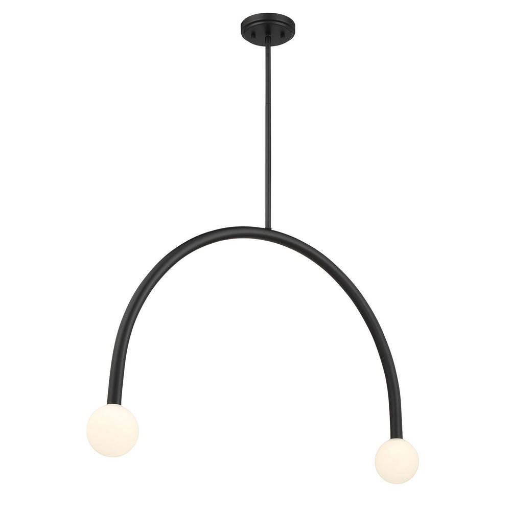 Meridian - LED Chandelier - Matte Black- Union Lighting Luminaires Decor