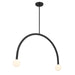 Meridian - LED Chandelier - Matte Black- Union Lighting Luminaires Decor