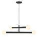 Meridian - LED Chandelier - Matte Black- Union Lighting Luminaires Decor
