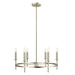 Meridian - Six Light Chandelier - Brushed Nickel- Union Lighting Luminaires Decor