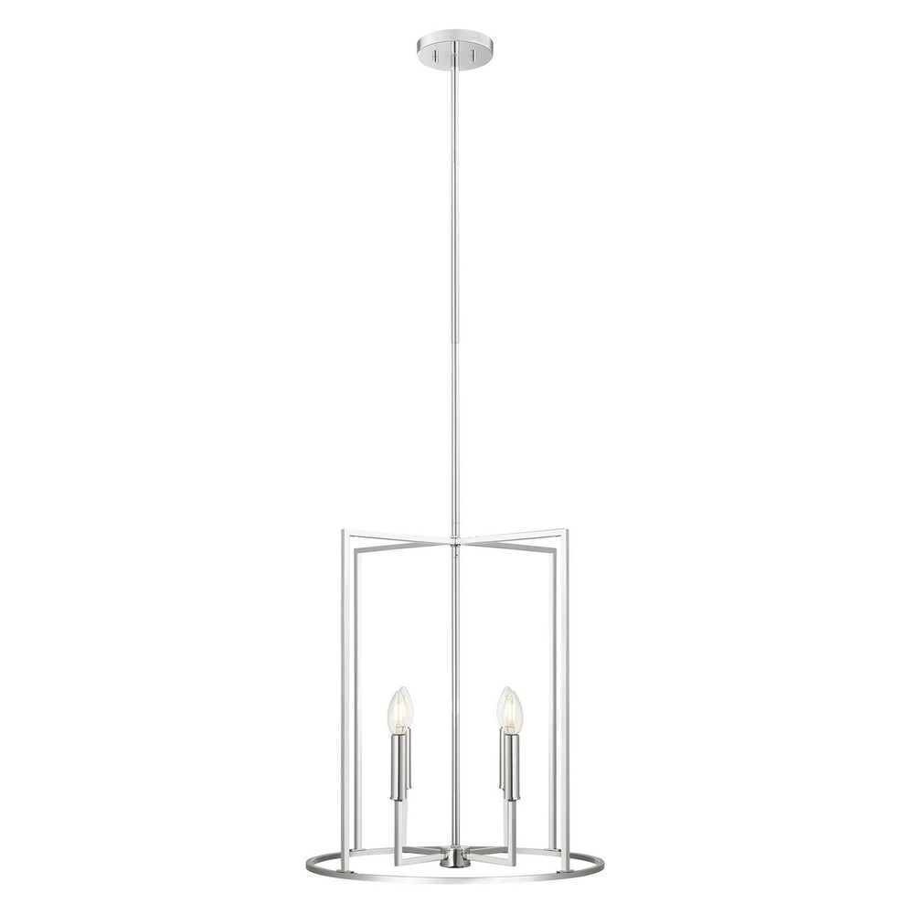 Meridian - Four Light Pendant - Chrome- Union Lighting Luminaires Decor