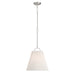 Meridian - One Light Pendant - Brushed Nickel- Union Lighting Luminaires Decor