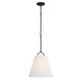 Meridian - One Light Pendant - Matte Black- Union Lighting Luminaires Decor