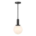 Meridian - One Light Pendant - Matte Black- Union Lighting Luminaires Decor