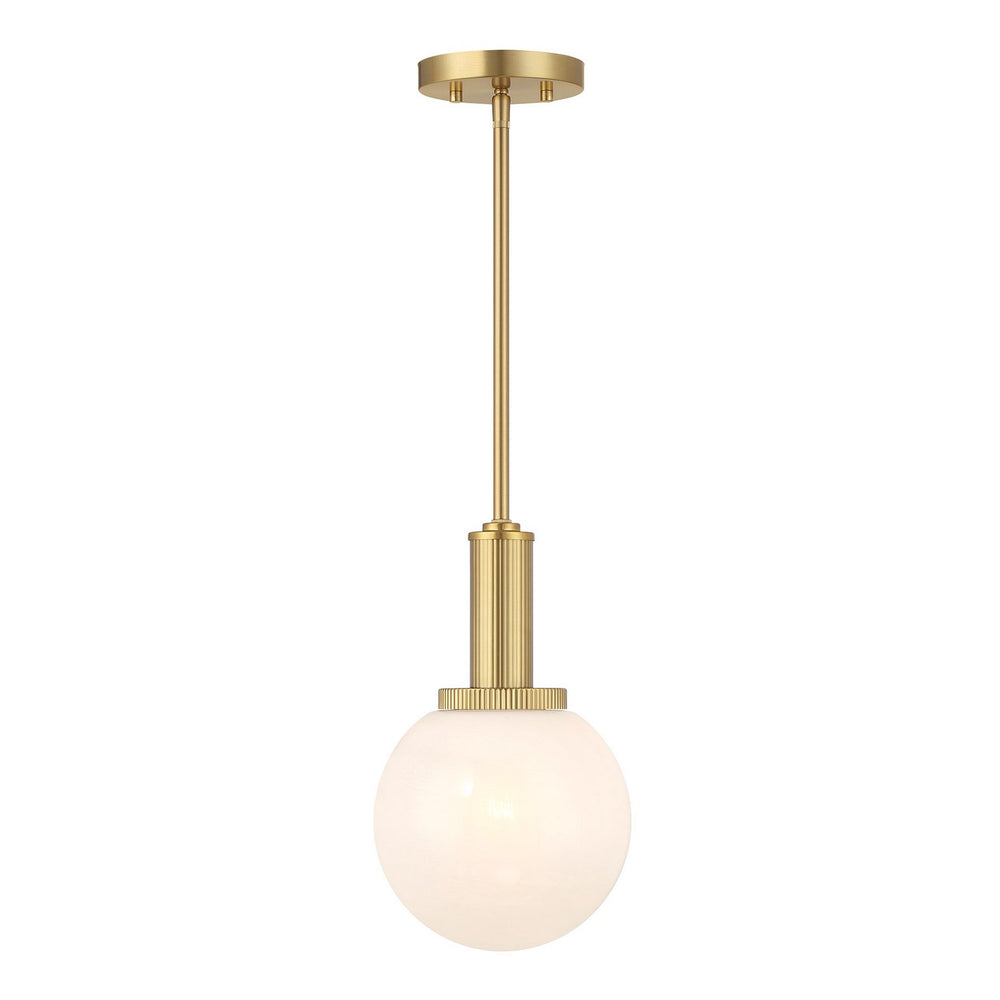Meridian - One Light Pendant - Natural Brass- Union Lighting Luminaires Decor