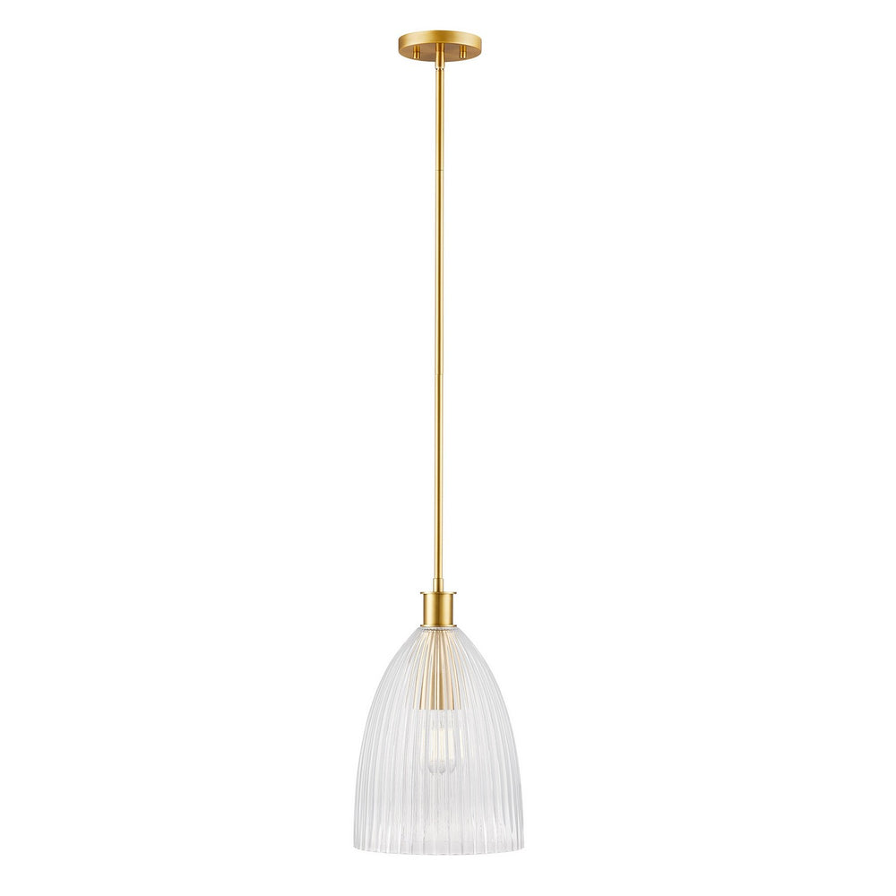 Meridian - One Light Pendant - Natural Brass- Union Lighting Luminaires Decor