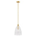 Meridian - One Light Pendant - Natural Brass- Union Lighting Luminaires Decor