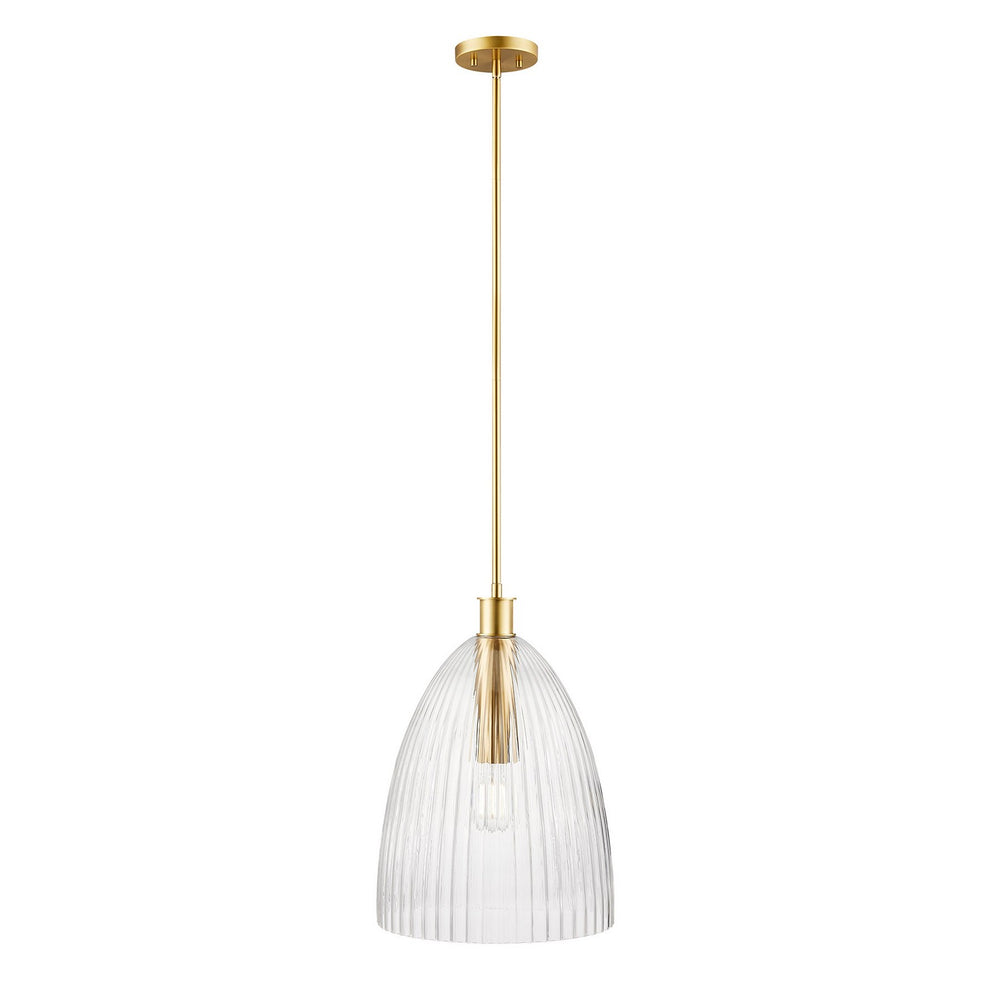 Meridian - One Light Pendant - Natural Brass- Union Lighting Luminaires Decor
