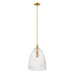 Meridian - One Light Pendant - Natural Brass- Union Lighting Luminaires Decor