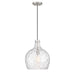 Meridian - One Light Pendant - Brushed Nickel- Union Lighting Luminaires Decor