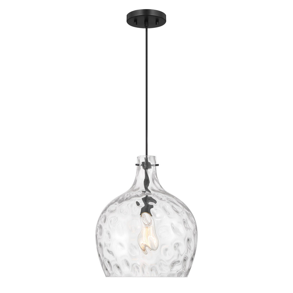 Meridian - One Light Pendant - Matte Black- Union Lighting Luminaires Decor
