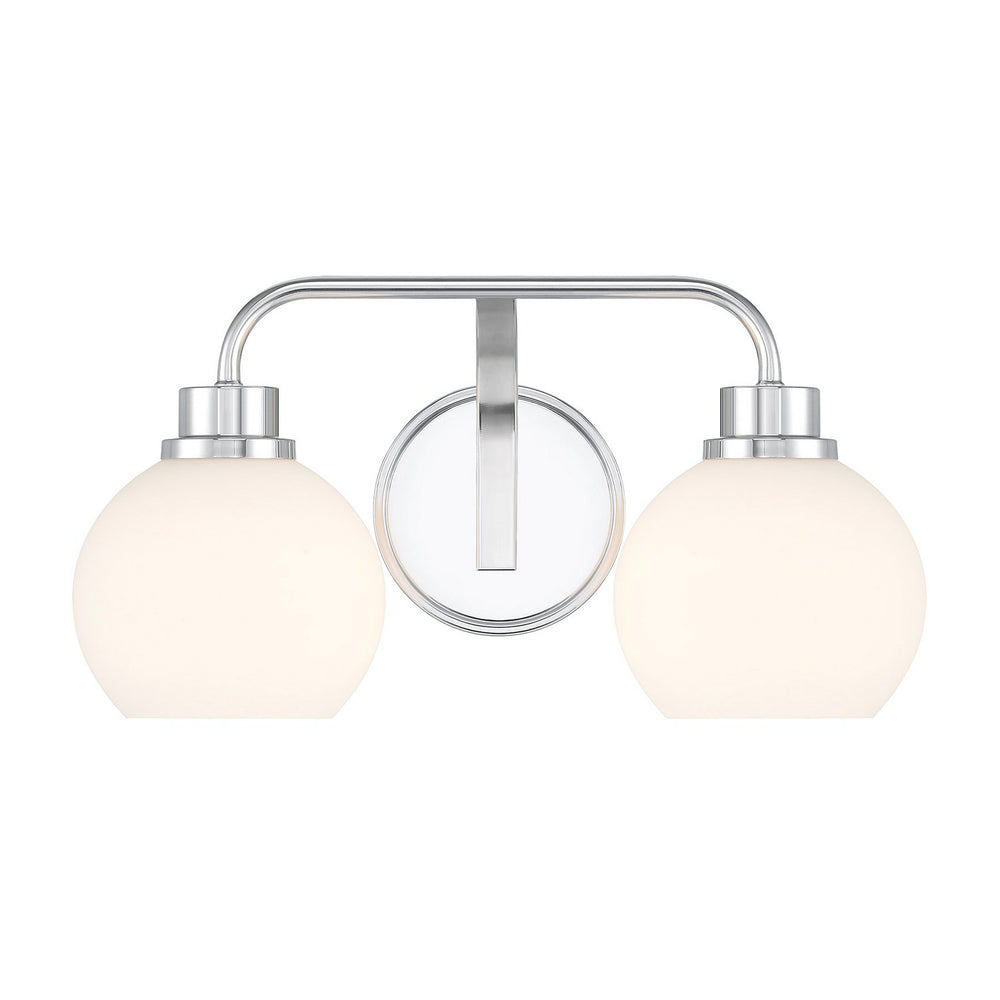 Meridian - Two Light Bathroom Vanity - Chrome- Union Lighting Luminaires Decor