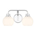 Meridian - Two Light Bathroom Vanity - Chrome- Union Lighting Luminaires Decor
